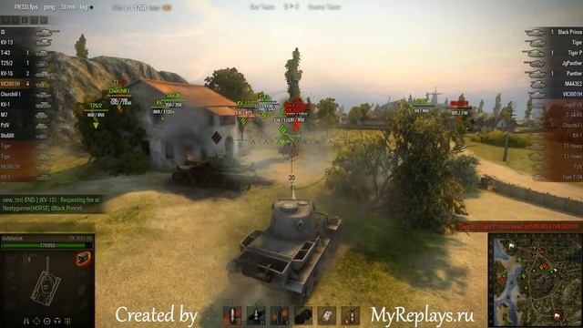 WOT: Hills - VK 3601 (H) - 7 frags - смотреть онлайн