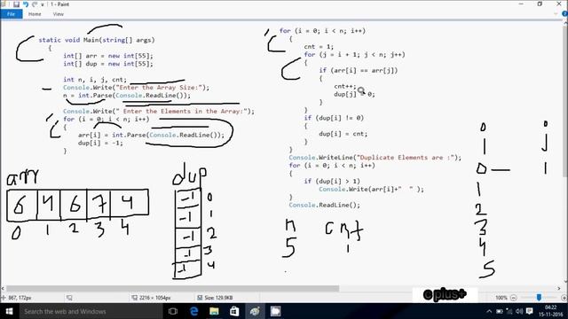 Display All Duplicates Elements From An Array in C# смотреть онлайн