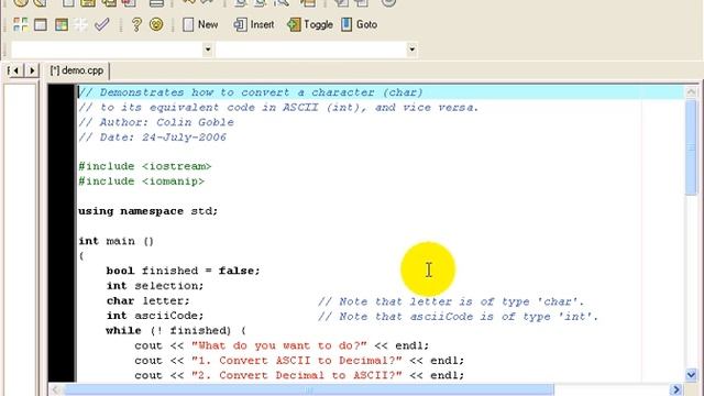 CS 161 - ASCII Conversion смотреть онлайн