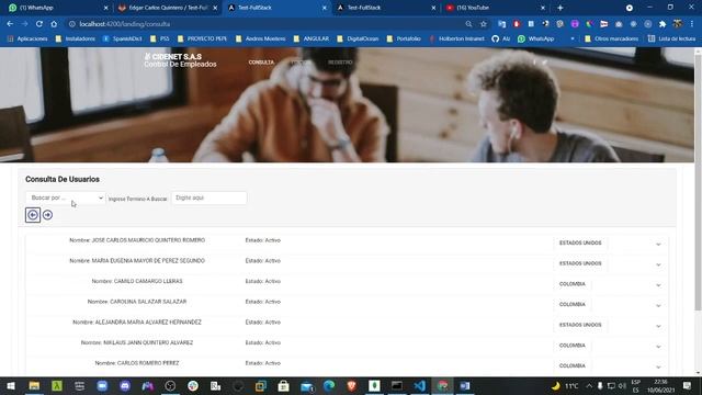 Prueba Tecnica FullStack Angular Node Mongodb смотреть онлайн