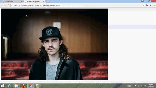 How to make rounded image using html and css? смотреть онлайн