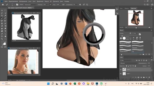 Мой первый рисунок в Photoshop/ My First Drawing In Photoshop
