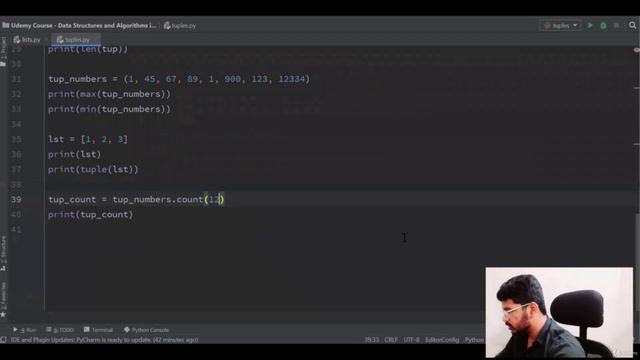Methods available on Python Tuple || Python Tuple || Python Data Structures - Part 12 смотреть онлайн