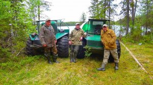 Поездка в лес на 7 дней на каракате.Рыбалка на самоловки и сети.Дальний кордон.Часть1.mp4