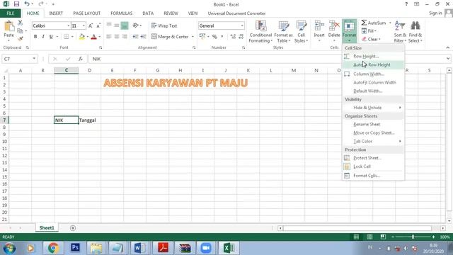 membuat absensi excel part 1 20 oktober 2020 смотреть онлайн