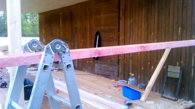 Пристройка веранды в п. Касимово. Показываем процесс пристройки. Часть 1. смотреть онлайн