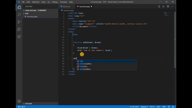 $17 - Function in PHP | PHP Beginners | - தமிழ் смотреть онлайн