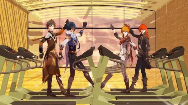 【Genshin Impact MMD】 Here It Goes Again 『Diluc, Childe, Kaeya, Zhongli』