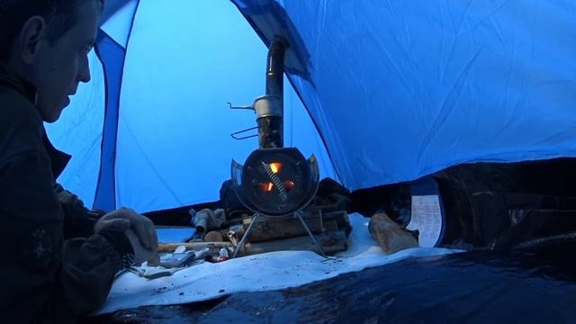 про дровяную печку турист ПФ БЕРЕГ, тест в походных условиях смотреть онлайн