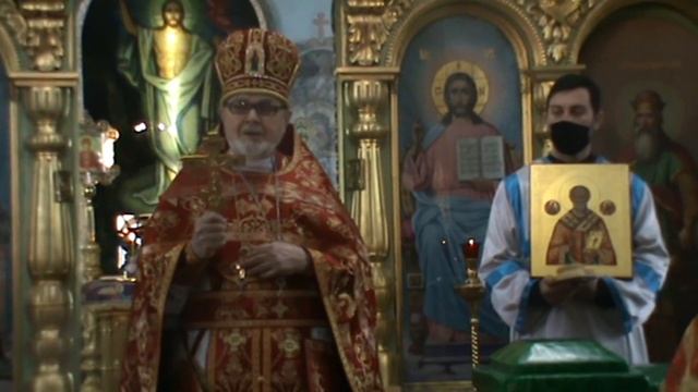 часть литургии в день юбилея Настоятеля храма Иоанна Златоуста о. Виктора смотреть онлайн