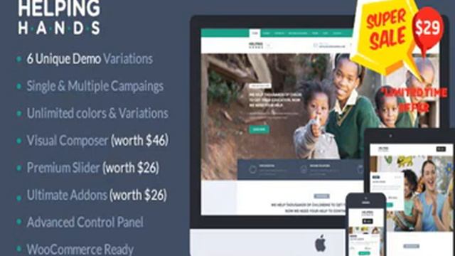 Charity WordPress Theme | HelpingHands Nulled Download Working смотреть онлайн