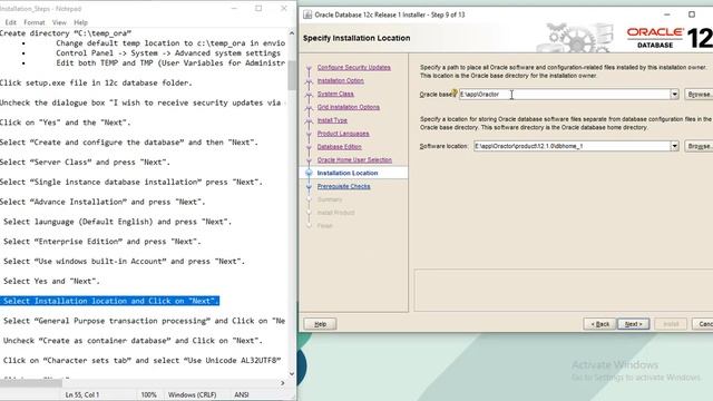 Complete Oracle Database 12c Installation on Windows 10 смотреть онлайн