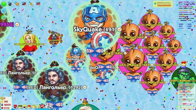 ГОЛОДНЫЕ ИГРЫ КРУЧЕ АГАРИО: Захват сервера с подписчиками!!!|agario смотреть онлайн