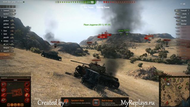 WOT: El Hallouf - KV-1 - смотреть онлайн