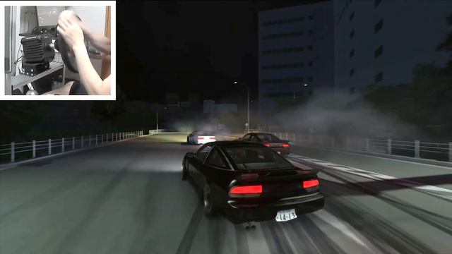 Midnight TOKYO DRIFT (Oi Wharf) - Assetto Corsa | Steering Wheel Gameplay смотреть онлайн