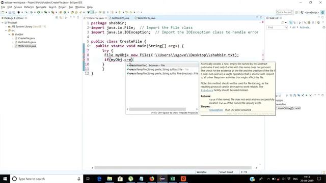 Java Tutorial | Lesson 19.1| File Handling in Java : Creating New Files using Java. смотреть онлайн