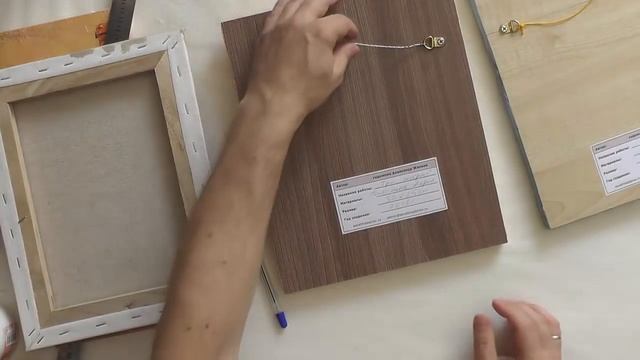 Как оформить тыльную часть картины? смотреть онлайн