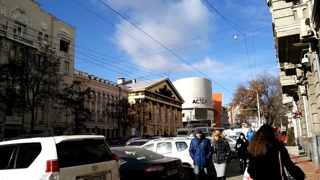 Мимо Парка Горького по Пушкинской до Цирка. Ростов-на-Дону. смотреть онлайн