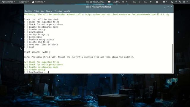Actualización Manual de NextCloud смотреть онлайн