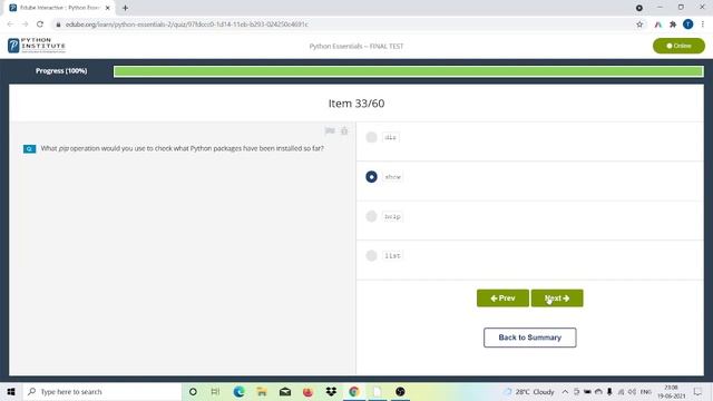 Cisco python Essential # FINAL TEST ANSWER смотреть онлайн
