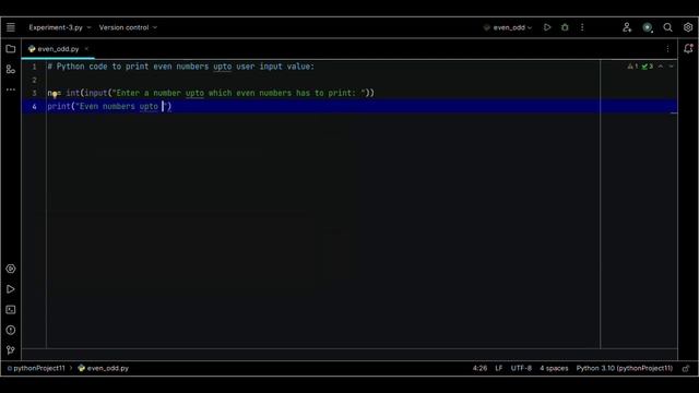 How to print even numbers in PYTHON? смотреть онлайн