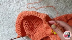 Азиатский росток спицами| джемпер с ажурными рукавами из пряжи Yarnart jeans реглан сверху спицами