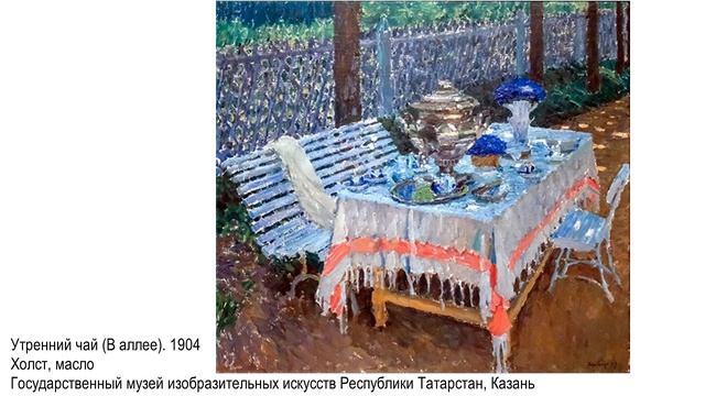 И.Э. Грабарь. Послеобеденный чай. 1904 смотреть онлайн