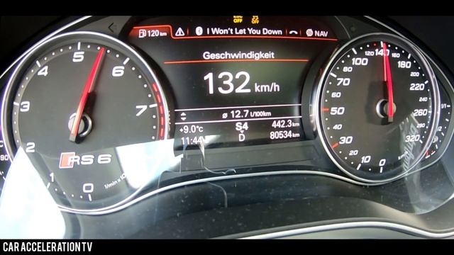 650HP Audi RS6 C7 Tuning 0-250 Km/h Acceleration