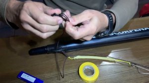 Оснащение пневматического ружья (с катушкой)