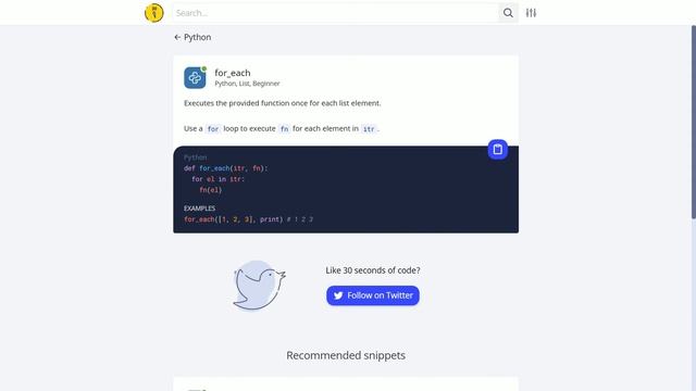 #16 for_each | 1일 1파이썬 | Python, List, Beginner | 30 seconds of code | 김왼손의 왼손코딩 смотреть онлайн