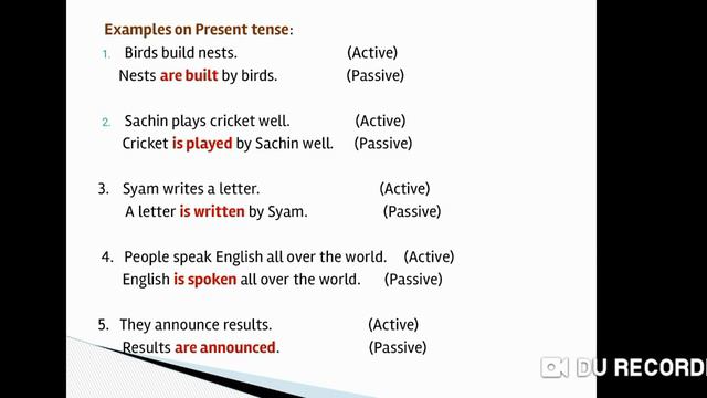 Active Voice and Passive Voice _Assertive Sentences смотреть онлайн