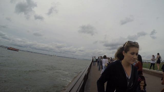 The Statue of Liberty, on Liberty Island in New York, USA смотреть онлайн