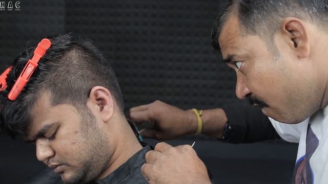 Old School Barber Style Asim Barber Scissor Haircut ASMR | Only Scissor Haircut ASMR with Neck Crac смотреть онлайн