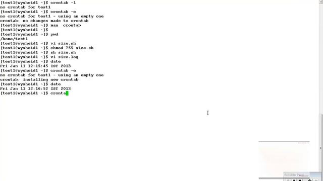 Scheduling tasks in Linux using crontab | scheduling jobs via cron job and at in unix | Unix Video смотреть онлайн