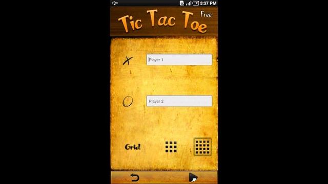 Tic Tac Toe Game for Android Phones With Two Player Option смотреть онлайн