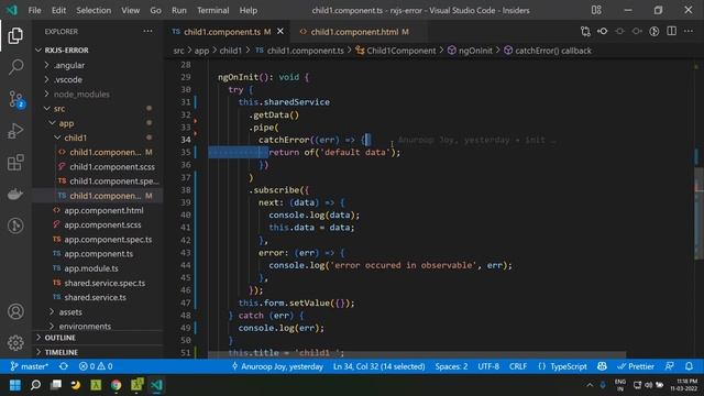Error handling in Rxjs Observables | Angular 13 | 2022 смотреть онлайн