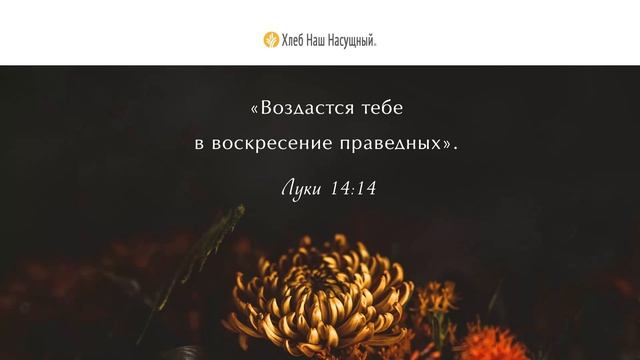 Благословение | Ежедневное христианское чтение | 23 ноября 2023 смотреть онлайн