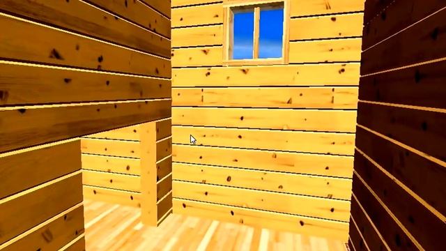 3d проект - Баня 3 на 6 с мансардой | Проект бани из бруса смотреть онлайн