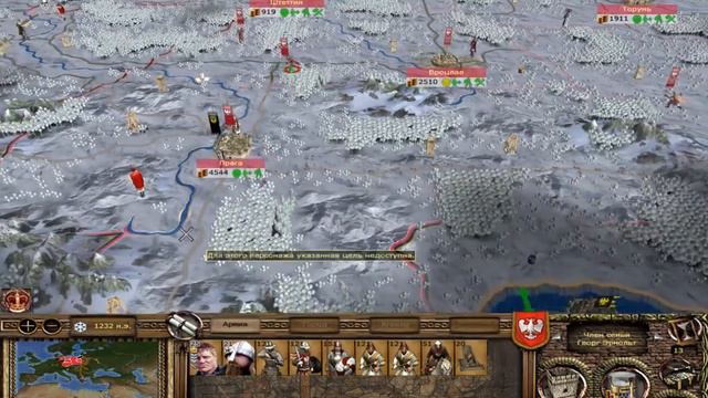Medieval 2 Total War: Bulat Steel. Hard. Угроза с 2х сторон.