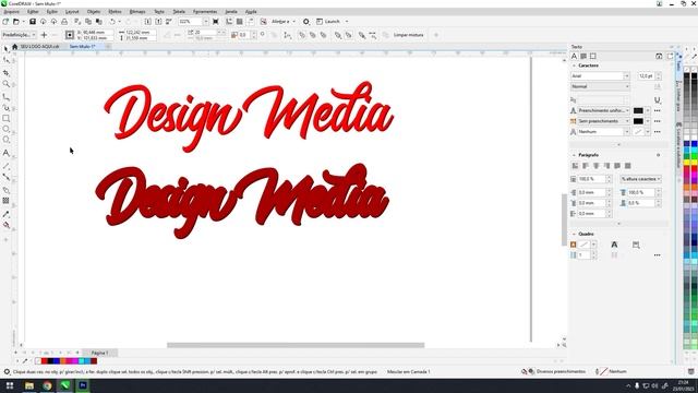 Como fazer Texto 3D no CorelDRAW [MUITO FÁCIL] смотреть онлайн