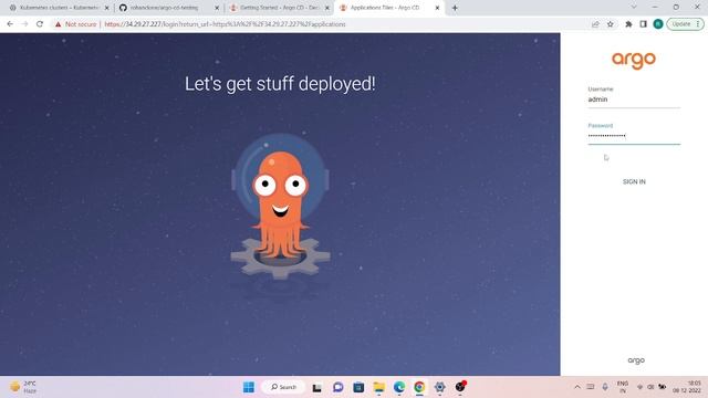 Installing ArgoCD on Google Kubernetes Engine in Google Cloud (GCP) in Hindi. смотреть онлайн
