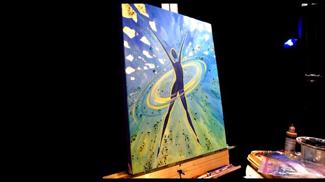 Ted Garber - Hula Hoop Girl - Paint The Music Timelapse Video смотреть онлайн