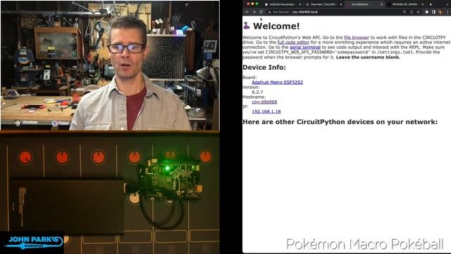 John Park's CircuitPython Parsec: WiFi Web Workflow #adafruit #circuitpython смотреть онлайн