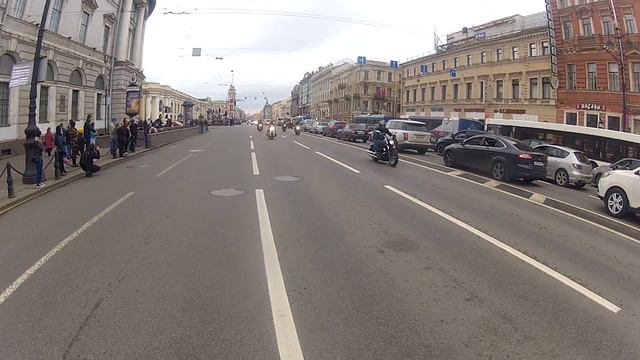 Открытие мотосезона Питер невский пр.2.05. 2015 смотреть онлайн