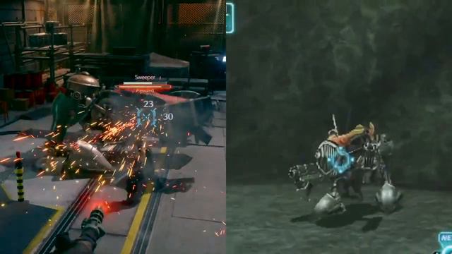 Final Fantasy VII Remake and Crisis Core - Graphics Comparison. Aerith meeting Zack and Cloud Scene смотреть онлайн