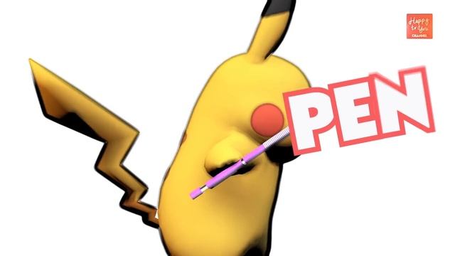 Pokemon Pikachu PPAP Pen Pineapple Apple Pen - Funny Videos for Kids by Happy To You смотреть онлайн