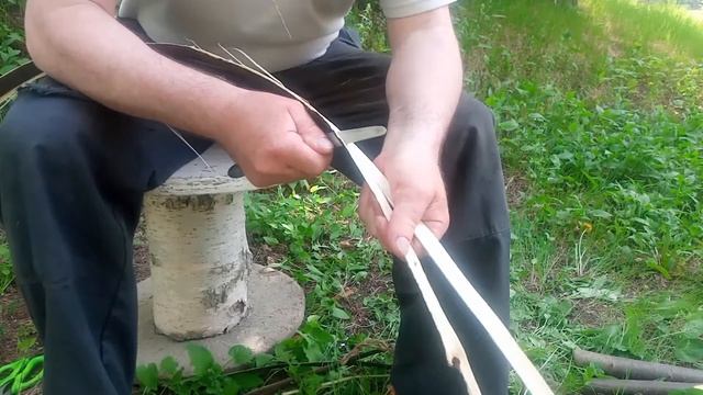 Как заготовить лыко для плетения лаптей Озёрск74 Школа лаптей Восточный Двор приходите на вин... смотреть онлайн