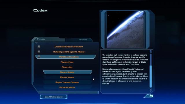 Mass Effect 1 Complete Codex смотреть онлайн
