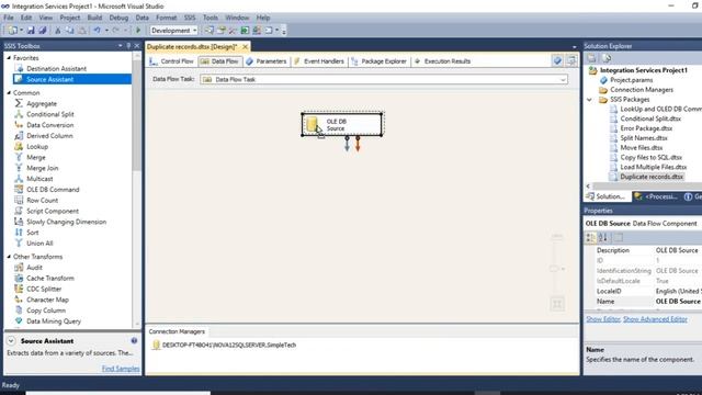 SSIS Tutorials - 8.Remove duplicate records in SSIS / Sort data in SSIS смотреть онлайн