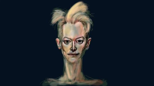 Tilda Swinton - SPEED DRAWING Hair смотреть онлайн